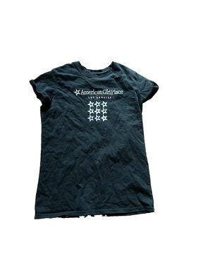 American Girl Los Angeles Place Doll Tee Shirt For Girls XL 18/20 Junior black